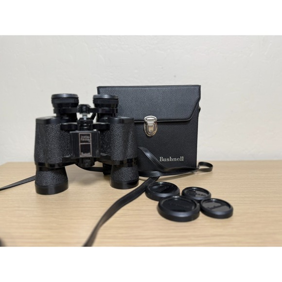 Bushnell Other - Vtg Bushnell Falcon Binoculars 7x35 Insta-Focus w/ Hard Case and Covers